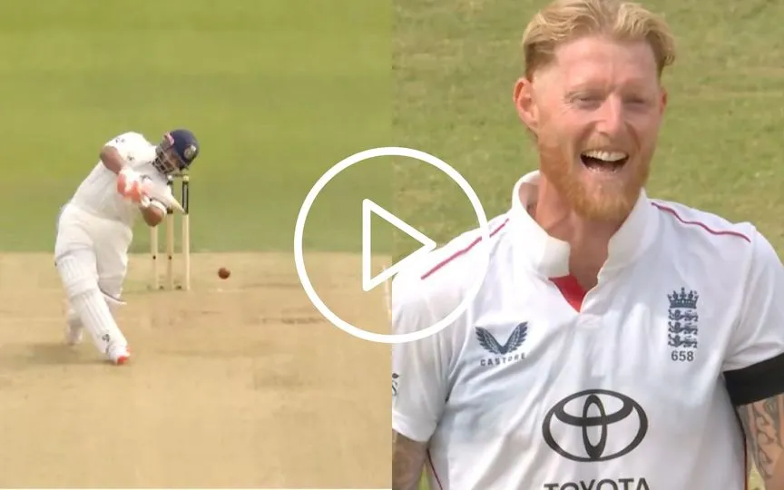 Ben Stokes Can't Stop Laughing As Rishabh Pant Dances Down The Track To Make Statement